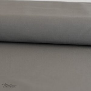 Satin de coton élastique gris, rouleau de tissu
