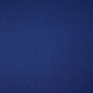 French Terry Sommersweat uni in Blau, glatte rechte Warenseite in Nahaufnahme