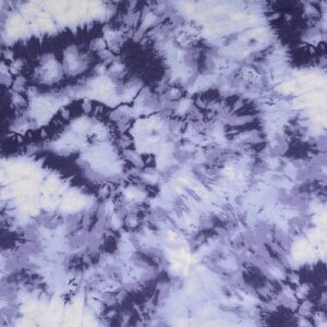 Piqué aus Baumwolle mit Batikmuster in Blau und Weiss