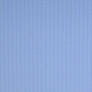 Streifenjersey in Hellblau mit feinen Längsrippen, flach liegende Ware