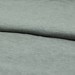 Molleton uni gris chiné, tissu à plat avec pli souple